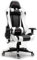 GTRACER Pro Gaming Ergonomic Office Chair, Adjustable Armrests, PU Leather, Lumbar Cushion and Cushion (Black-White)