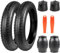 ZUKKA Juego de 2 neumáticos de bicicleta Fat Bike Tires 20 x 3,0 pulgadas, abrigo 76-406 Plus, 2 unidades, 20 x 3,0 pulgadas, compatible con neumáticos de bicicleta eléctrica/bicicleta de montaña