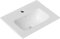 NORBE Lavabo ad Incasso (60x39 cm) in Ceramica | Lavandino Design Moderno vasca rettangolare Finitura Bianco Lucido | Lavamani senza Piletta | Bacinella Sanitari Bagno (60x39 cm)