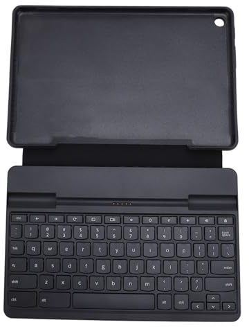 Plyisty Tablet -Tastatur, Tragbare Tastatur mit PU -Lederhülle, für Chromebook 10e -Tabletten, Eingebaut in 250 MAH Li Standard US -Layout