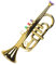 Toy Trumpet, Simulated Musical Brass Instrument Horn, Eltern-Kindmusik, Lernhilfe, lustiges Lernspielzeug für , Mädchen, Kleinkinder, Kinder, realistischer Sound und Design