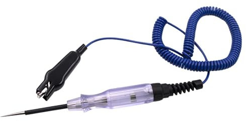 Test Light Automotive, 12 V Test Light,6-24V Circuit Tester Heavy Duty Test Light - Doppelfarb elektrisches Werkzeug mit verlängertem Federdraht -Sicherungsstift für Batterie