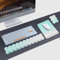 YBCCBY Tapis de Souris et Repose-Poignet Clavier, Cloud Repose-poignet Tapis Souris Ergonomique en Mousse à Mémoire Tapis de Souris avec Dessous de Verre Repose Clavier pour Bureau Maison