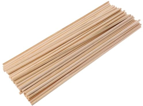 alloneslife 50 Stück Pflanzenstecker aus Holz, Blumenstäbe, Blumenstecker, Gartenarbeit