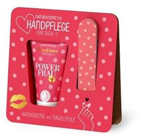 Handpflege Handcreme Nagelfeile Naturkosmetik 30 ml (Liter: 198,33 €) (Powerfrau - Rot - 1197121, 30 ml - 12 cm)