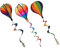 INOOMP 3 Pièces Moulin à Vent en Montgolfière Chaud Fileuses De Ballons à Vent Faire La Fête Pendaison Décorations Décoration De Montgolfière Girouette Ballon PVC