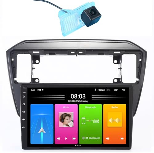 Autoradio mit Bildschirm,9 Zoll Wireless Carplay Android Auto,GPS Navigation mit Rückfahrkamera für Seat MII e-MII KE KF,Skoda citigo E-Citigo,VW UP! e-up! e-Load Up Seat Ibiza IV4 IV IV5 IV