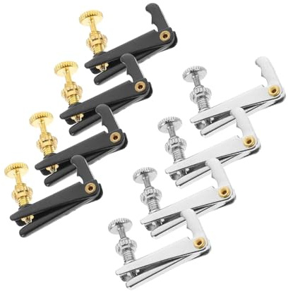 Geigenstimmer 8-teiliges Violinen-Stimmgerät-Set Leichtes Metall Geeignet Für Anfänger Und Profis