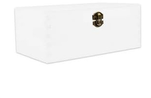 Holzbox mit Deckel Weiß – Aufbewahrungsbox aus Naturholz – Holzkiste zur Aufbewahrung & Dekoration – Weiße Holz-Kiste mit Deckel für Haushalt, Küche & Wohnzimmer – Deko Box aus Holz vielseitig nutzbar