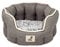 allpetsolutions Alfie Range Dog Bed - Warm, Fleece-Lined Machine Washable Dog Bed with Raised Rim - Calming Pet Sofa & Home Lounger with Extra Soft Reversible, Removable Pillow Cushion - Large, Brown