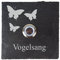 laser-diele Türklingeln – Klingelschild Schiefer – Türklingel mit Gravur – Türklingel mit Namen – Türklingel Beleuchtet – mit LED – 100x100 mm – Schmetterling