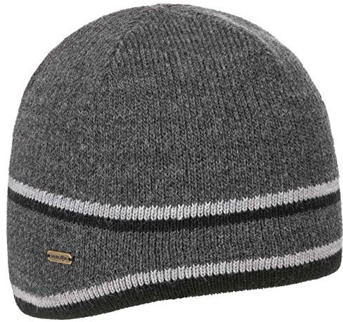 McBURN Beanie mit Ohrenschutz Wintermütze Wollmütze Damenmütze Herrenmütze Damen/Herren - Made in Italy Futter, Futter Winter Herbst-Winter - One Size anthrazit