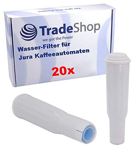 Trade-Shop 20x Wasser-Filter für viele Jura Impressa Kaffeevollautomaten wie Z5, Z9 / Hochwertige Filterpatrone