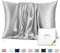 Texbee Silk Pillowcase, 22 Momme Mulberry Silk Pillowcases for Hair and Skin Health, Soft Smooth Breathable Cool Satin Pillow Case for Beauty Sleep, with Gift Box, 1pc (Queen 50x75 cm, Dark Grey)