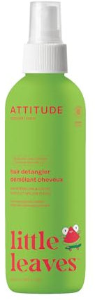 ATTITUDE Rinse-free Hair Detangler Spray for Kids, EWG Verified Leave In Product, Plant- and Mineral-Based Ingredients, Vegan, Watermelon and Coco, 240 ml
