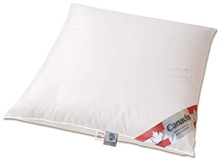Bach's Betten Welt Canada Daunenkissen Plus Extra mit noch mehr Füllung insgesamt 900 g 80x80 cm
