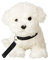 Uni-Toys - Malteser (mit Leine) - 26 cm (Länge) - Plüsch-Hund, Haustier - Plüschtier, Kuscheltier
