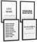 Papierschmiede® Premium Spruchbilder Set 4er mit Rahmen, DIN A4 fertig gerahmt (Material und Farbe wählbar) Motiv: Hakuna Matata, Bilder Set mit Sprüchen, Poster Typografie Wohnzimmer König der Löwen