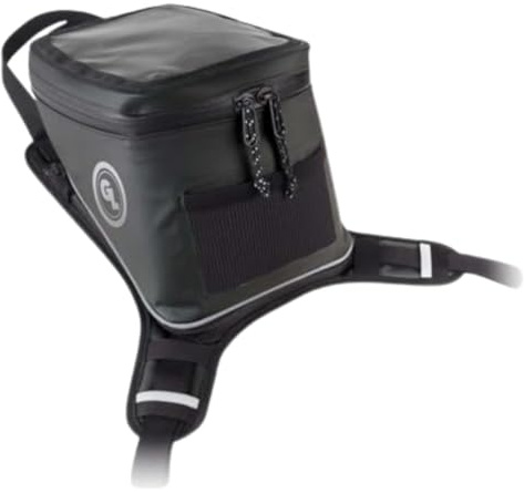 Giant Loop Fandango Tanktasche, Schwarz Wasserdicht Motorrad Tanktasche, 8 Liter Kapazität, passend für jedes Dirt Bike, Snow Bike, Abenteuer, Dual Sport & mehr