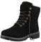 VAN HILL Warm Gefütterte Worker Boots Damen Outdoor Stiefeletten Robust 124552 Schwarz 38