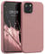 kwmobile Handyhülle für iPhone 13 Hülle, für iPhone 13 Case - Hülle Silikon - kabelloses Laden - Winter Rose