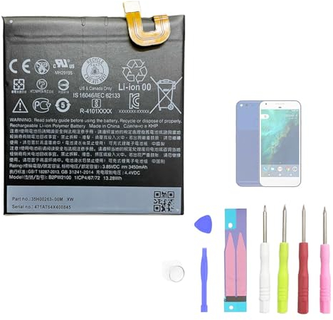 Aousavo B2PW2100 ersatz akku Kompatibel mit Google Pixel XL, Nexus M1, M1 Global TD-LTE, G-2PW2100, G-2PW2100-021-B, G-2PW2200 mit Free Toolkit