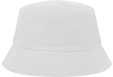 TopTie Sombrero de Pescador Algodón para niños Sombrero de verano para exteriores protección solar UV para niños Blanco