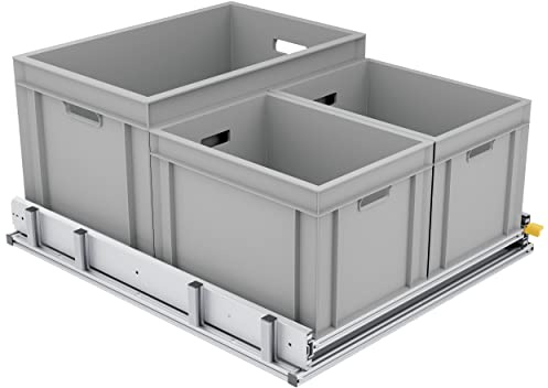 Tinobu Schwerlastauszug 220kg, Kastenwagen Camper und Wohnmobil Ausbau, Heckauszug (80x60cm, 220kg)