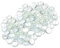 ARSUK Flache Glasmurmeln dekorative Kieselsteine Mosaikperlen Edelsteine Vase Füllstoffe Blumensteine Aquarium Dekor (0,9 kg, transparent)