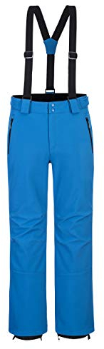 33,000ft Herren Skihose Hosenträgerhose Outdoorhose Wasserdicht Winddichte Softshellhose Warme Gefütterte Schneehose Snowboardhose Skilanglaufhose Thermohose Winter Ski Pants Seeblau 32