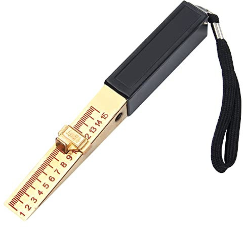 Rebanky Door Gap Measure Tool 0.2mm Feeler Gauges Metric Fire Door Gap Gauge Engineering Ruler for House Engineering Inspection Flatness Measuring