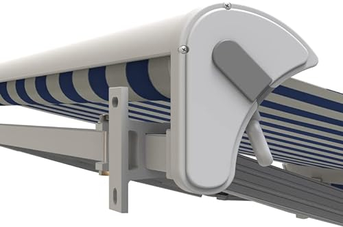 Leudus Markisen Wandhalterung LUP058 Wandkonsole mit Befestigung (35mm, 1-Stück, weiß)