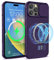 imluckies Magnetic Case for iPhone 14 Pro Max 6.7 inch Compatible with Magsafe, Slider Camera Protective Case with Built-in Magnetic Circle, Shockproof for 14 Pro Max 2022, Purple