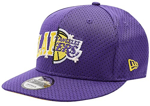 New Era LA Lakers NBA 9FIFTY Half Stitch Baseball Cap Hat - Black