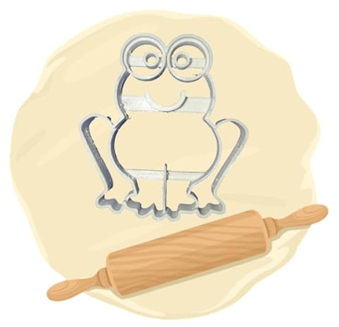 Keksausstecher aus dem 3D Druck Motiv Frosch