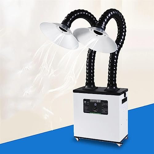 XARONF Solder Fume Purification Fume Extractor With Adjustable Arm And Mobile Casters Soldering Fan Smoke Absorber For Commercial And Home (Color : Vit, Size : A)