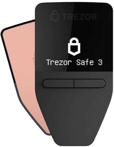 Trezor Safe 3 - Passphrase und Krypto Hardware Wallet mit Secure Element-Schutz – Kaufen,Speichern,Verwalten Sie Digitale Assets Einfach und Sicher (Galactic Rose)