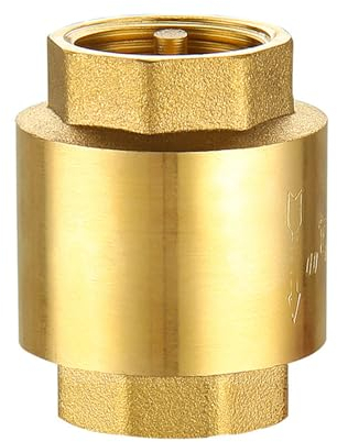 VUNKQU Rückschlagventil 1/2 Zoll Rückflussverhinderer 25mm Rückstauklappe mit Messingklappe für Gartenpumpe, Wassertonne, Waschmaschine, Saugschlauch