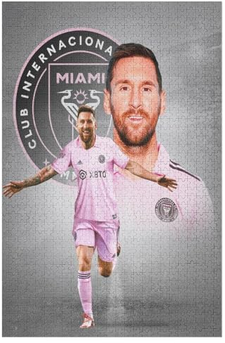 Messi Miami Puzzle - Puzzles Für Erwachsene 1000 | Wooden Puzzles 1000 Teile Für Erwachsene | Rätsel | Rätsel 1000 PCS