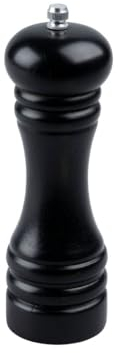 FMprofessional Manuelle Pfeffermühle, Holz, Schwarz, 18 cm, Pfeffermühle, Salz- und Pfefferstreuer, Manuell, Holz, Keramik, 18 cm