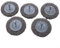 HEBEOT 5 PCS Wire Wheel Brushes Wire Wheel Brush Set 75Mm Round Handle Wire Brush 0.3mm Wire 3Inch Wire Wheel Drill