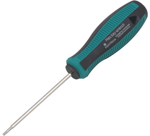 Destornillador métrico de 2 mm hexagonal de precisión para tornillos hexagonales
