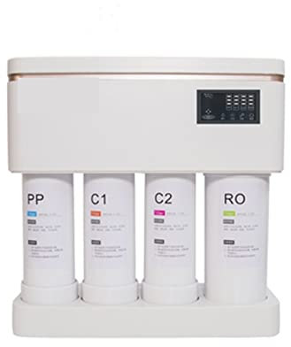 QZCX Wasser Filtersystem Trinkwasser, 600G Integrierte Wasserstraße 600G 4-Stufen-Filter Küche Wasserfilter Intelligenter Ro-Umkehrosmose-Anlagenfilter