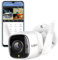 Tapo Wireless Outdoor Security Camera, Weatherproof, flexible installation, No Hub Required, Works with Alexa, 3MP Ultra-High Definition, Automatic Siren, 2-way Audio, SD Storage (TC65)(Renewed)