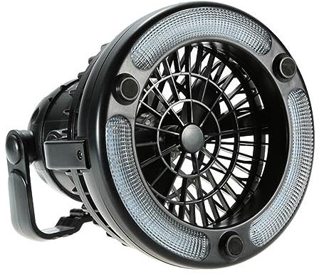 KITANDOVE 2piezas Ventilador Led De Camping con Lámpara De Techo y Gancho para Acampar Sin Batería para Senderismo y Emergencias
