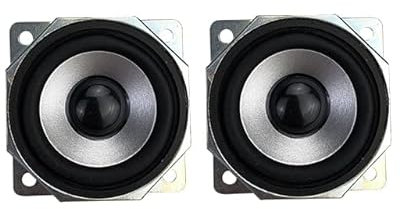 Lot de 2 haut-parleurs complets 15 W 5,1 cm 4 Ohm Treble Mid Bass Bibliothèque Colonne Haut-parleur satellite DIY