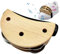 Tambourin à pied, instruments de rythme, instrument de musique portable, tambourin à pied en bois, shakers à percussion, instrument à percussion en métal, 3,94 x 2,28 x 1,5 pouces pour des sons rythmi