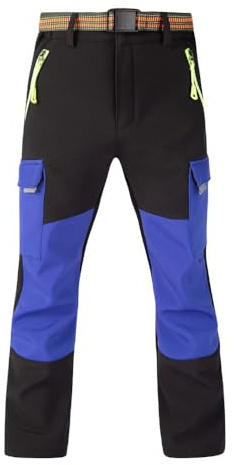 Hpbygstae Pantaloni termici impermeabili per ragazzi e ragazze, pantaloni da neve invernali, pantaloni cargo imbottiti, pantaloni da sci softshell, per bambini