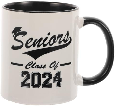BEBEMOKO Taza De Cerámica Reutilizable De Graduación Class of Café y Bebidas Calientes De Fiesta De Graduación Diseño Práctico y