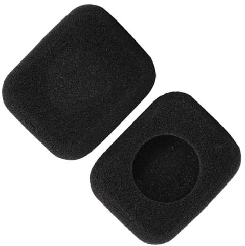 1 par de almohadillas de espuma cuadradas para la forma 2 auriculares auriculares esponja de repuesto almohada suave transpirable